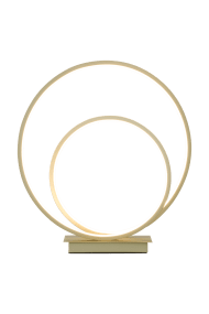 Loop 37cm Champán lámpara de mesa De Aneta Lighting - LED integrado de 14 W, regulable mediante un regulador de 3 pasos en la base de la lámpara.