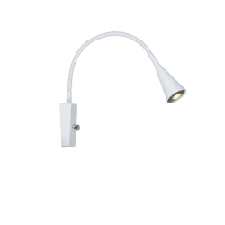 Ledro Blanco mate lámpara de lectura De Belid - Gracias a su dise&ntilde;o ligero y discreto, podr&aacute;s colocar f&aacute;cilmente un Ledro en cualquier lugar de tu hogar.