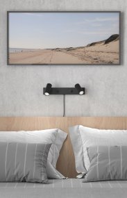 Cato II Negro mate lámpara de lectura De Belid - Los nuevos colores est&aacute;n inspirados en las tendencias contempor&aacute;neas, pero tienen un toque &uacute;nico que armoniza con los tonos naturales de la tradici&oacute;n n&oacute;rdica.