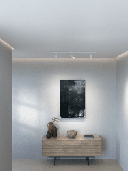 Tyson Set Estructura blanca De Belid - El cabezal de luz del foco tiene un di&aacute;metro de 55 mm y una altura de 105 mm.