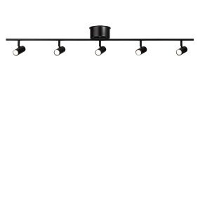 Cato 5 Negro mate foco de techo De Belid - La serie Cato incluye lámparas de pie, focos, sobremesas y apliques de pared.