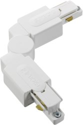 Flex Conector Blanco De Belid - Conector giratorio para carriles monof&aacute;sicos Belids.