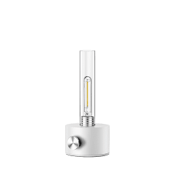 Harbor 23cm Blanco mate lámpara de mesa De Herstal - Harbor es una versi&oacute;n moderna de la cl&aacute;sica l&aacute;mpara de aceite marina.