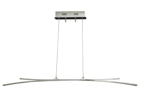 Svala 114cm Cromo Lámpas de techo De Aneta Lighting - Aluminio y LED de 30W, la fuente de luz es integrada y regulable.