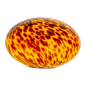 Perla 16cm Ámbar lámpara de mesa De Cottex - Perla es una elegante l&aacute;mpara de mesa de cristal en un c&aacute;lido tono marr&oacute;n/&aacute;mbar que crea una luz suave y acogedora.