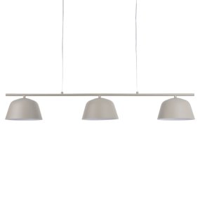 Pop 125cm Beige Lámpas de techo De Nordic Lighting - La elegante l&aacute;mpara de techo met&aacute;lica Pop, con su suave acabado beige, transmite una sensaci&oacute;n de calma y modernidad.