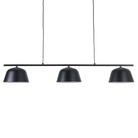 Pop 125cm Negro Lámpas de techo De Nordic Lighting - Sus l&iacute;neas limpias y pantallas orientadas hacia abajo proporcionan una iluminaci&oacute;n agradable y funcional para comedores y cocinas.