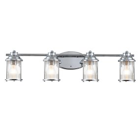 Ashland Bay 85cm Cromo lámpara de baño De Elstead Lighting - Ashland Bay es una lámpara de baño elegante y clásica que combina robustez con un diseño atemporal.