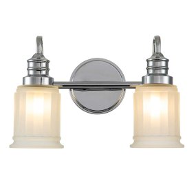 Swell 36cm Cromo pulido lámpara de baño De Elstead Lighting - La lámpara tiene un diseño urbano y atemporal y, gracias a su grado de protección IP44, se integra perfectamente en ambientes de baño.