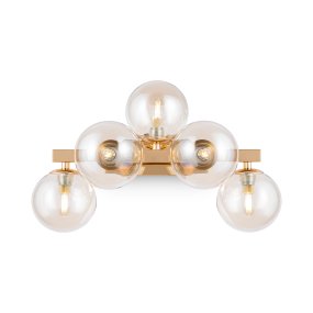 Dallas 40cm Oro lámpara de pared De Maytoni - Dallas, con sus cinco fuentes de luz, es una elegante y moderna lámpara de pared que combina estilo y funcionalidad.