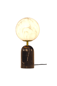 Pierre 30cm En blanco y negro lámpara de mesa De Aneta Lighting - Pierre encaja a la perfecci&oacute;n en una mesa auxiliar, un escritorio o junto a una ventana.