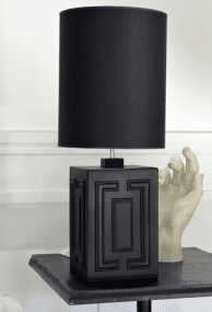 Stucco 48cm Negro mate base de lámpara De Hallbergs - Stucco es una base de l&aacute;mpara moderna con un dise&ntilde;o elegante.