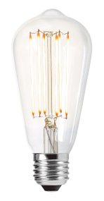 LED E27 unitherm 4W Transparente De Lampan - 