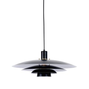 Stealth Ø50 Negro Lámpas de techo De Nordic Lighting - La l&aacute;mpara incluye dos juegos de detalles (perillas y anillos en lat&oacute;n y negro) que le permiten elegir el estilo que desee y personalizar el dise&ntilde;o seg&uacute;n su decoraci&oacute;n.