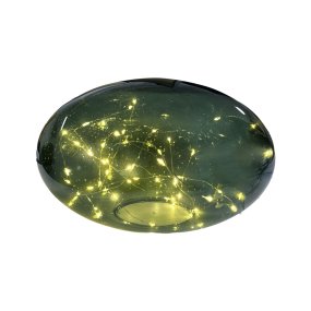 Sten 15cm Verde lámpara de mesa De Pixie Design - Est&aacute; equipado con un temporizador y un pr&aacute;ctico regulador de intensidad de 5 niveles para ajustar la luz seg&uacute;n las necesidades, lo que lo hace perfecto tanto como iluminaci&oacute;n de trabajo como como iluminaci&oacute;n acogedora por la noche.
