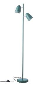 Dynamo 2 Verde lámpara de pie De Superliving - La l&aacute;mpara de pie Dynamo, fabricada en metal mate en verde/azul, cuenta con dos pantallas ajustables, lo que la hace funcional y elegante.