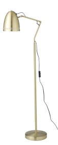 Dynamo 1 Latón cepillado lámpara de pie De Superliving - La l&aacute;mpara de pie Dynamo, fabricada en metal mate con acabado en lat&oacute;n cepillado, es una soluci&oacute;n de iluminaci&oacute;n elegante y pr&aacute;ctica.