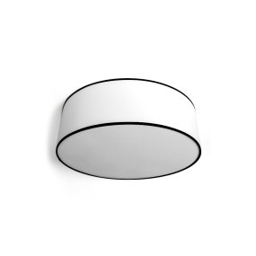 Theo Ø48 Blanco/negro De Alde & Lind - Theo es una l&aacute;mpara de techo redonda con formas elegantes.