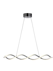 Vindla 87cm Cromo Lámpas de techo De Cottex - La lámpara de techo Vindla, fabricada en metal y silicona, es una solución de iluminación moderna y elegante que aportará un toque único y con estilo a su estancia.