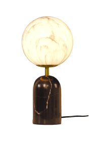 Pierre 42cm En blanco y negro lámpara de mesa De Aneta Lighting - Pierre encaja a la perfecci&oacute;n en una mesa auxiliar, un escritorio o junto a una ventana.