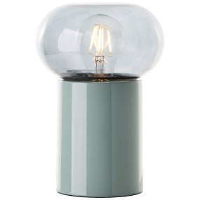 Knut 22cm Verde De Brilliant - Esta elegante l&aacute;mpara de mesa combina metal y cristal en un dise&ntilde;o moderno y decorativo.