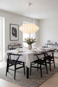 Josefine Ø50 Blanco Lámpas de techo De Aneta Lighting - La l&aacute;mpara colgante Josefine es una luminaria elegante con una forma suave y armoniosa que aporta un ambiente agradable a cualquier estancia.