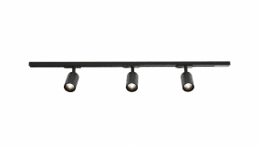 Forma 3-set Negro De Nordic Lighting - Juego completo de rieles y focos de Nordic Lighting.