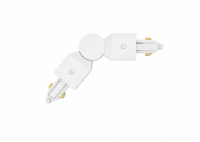 Flex Conector Blanco De Nordic Lighting - Conector flexible para el sistema de rieles Nordic Lighting Forma.