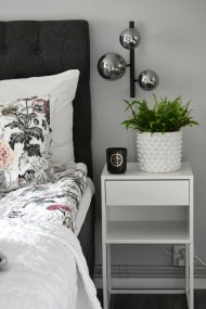 Molekyl 36cm Gris humo lámpara de pared De Aneta Lighting - Incluye un cable de 2,6 m, un regulador de intensidad y un enchufe.