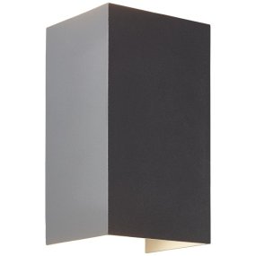 Hilly Gris oscuro lámpara de exterior De Brilliant - El aplique de pared exterior Hilly ofrece una iluminación práctica y decorativa para la fachada de la casa.
