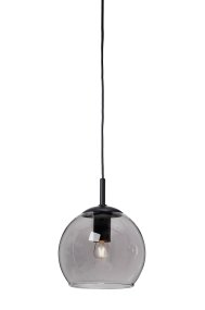 Capella Ø15 Color humo lámpara de ventana De Cottex - La l&aacute;mpara de ventana Capella, fabricada en metal negro con un globo de cristal ahumado, es perfecta para crear una iluminaci&oacute;n ambiental en ventanas.