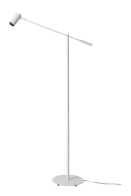 Concord Blanco lámpara de pie De Aneta Lighting - Concord ofrece una luz direccional de color blanco c&aacute;lido con iluminaci&oacute;n integrada que se puede atenuar f&aacute;cilmente mediante el interruptor de encendido en la pared.