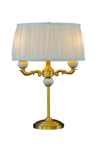 Toulouse 55cm Oro lámpara de mesa De Aneta Lighting - La l&aacute;mpara de mesa Toulouse cautiva con su dise&ntilde;o cl&aacute;sico y elegante, que incluye detalles decorativos y un sofisticado acabado dorado.