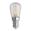 Bombilla E14 Pera 0,8W 2200K Regulable Transparente De Unison - Esta l&aacute;mpara LED P&auml;ron con casquillo E14 transparente tiene una potencia de 0,8 W y una temperatura de color de 2200 K.