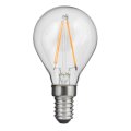 LED E14 globo 0,8W 2700K Transparente De Unison - Con tan solo 0,8W de potencia y una luz suave y c&aacute;lida de 2700K, es energ&eacute;ticamente eficiente y perfecta para crear un ambiente agradable en l&aacute;mparas m&aacute;s peque&ntilde;as o instalaciones decorativas.