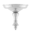 Big Shade Cap Finial Níquel De Karlskrona lampfabrik - Pomo de paraguas de gran tama&ntilde;o fabricado en lat&oacute;n niquelado.