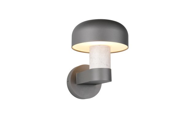 Fraser 24cm Apariencia de hormigón lámpara de exterior De Trio Lighting - El grado de protecci&oacute;n IP54 lo hace resistente a la intemperie y al viento: perfecto para el clima n&oacute;rdico.