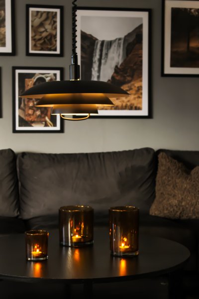 Epsilon Ø45 Negro Lámpas de techo De Aneta Lighting - 