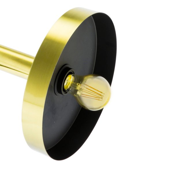 Whizz 70cm Oro lámpara de pared De Faro Barcelona - Whizz es una serie de dise&ntilde;o de Christoph Friedrich Wagner que combina una est&eacute;tica moderna con una exclusiva selecci&oacute;n de materiales.