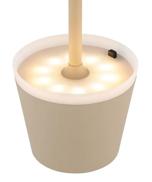 Bordslampa LED Arena lámpara solar De Globo Lighting - Den diskreta designen sm&auml;lter in i alla milj&ouml;er och med IP44-klassning &auml;r den t&aring;lig mot v&auml;der och vind.