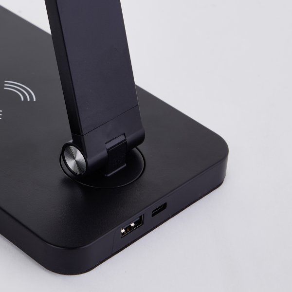 Florence 38cm Negro lámpara de escritorio De Brilliant - La luz cuenta con un regulador táctil de 3 etapas para controlar el brillo y ofrece luz blanca cálida y diurna.