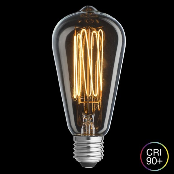 E27 edison 2W 2200K Regulable Transparente De Unison - La funci&oacute;n de atenuaci&oacute;n facilita el ajuste del brillo para crear el ambiente adecuado y, con un valor CRI de m&aacute;s de 90, los colores se reproducen de forma natural y clara.