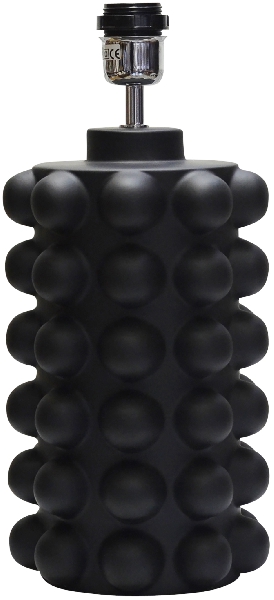 Bubbles 30cm Negro base de lámpara De Hallbergs - Viene con cable, interruptor de encendido y enchufe.