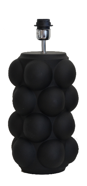 Bubbles 47cm Negro base de lámpara De Hallbergs - Viene con cable, interruptor de encendido y enchufe.