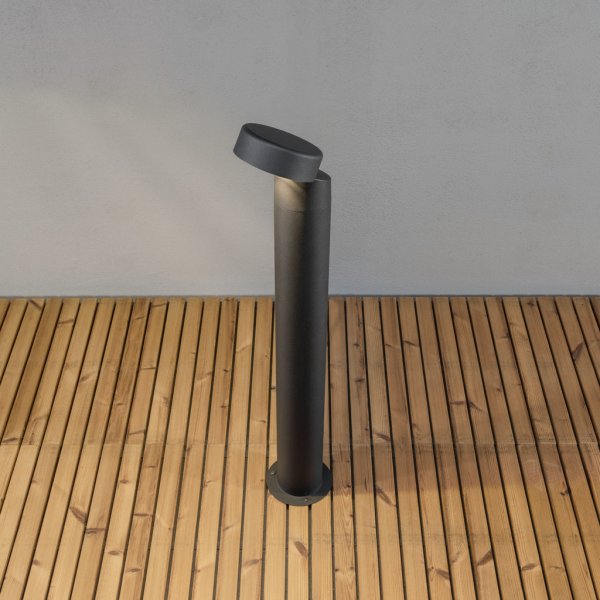 Vicenza 100cm Negro balizas De Konstsmide - Perfecto para iluminar áreas al aire libre como aceras, jardines o caminos de acceso con luz de bajo consumo.