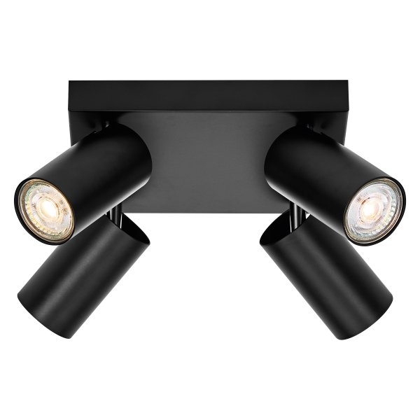 Octagon 4 Negro foco de techo De Ledvance - Den n&auml;tta formen i kombination med de r&ouml;rliga spotlightsen g&ouml;r den m&aring;ngsidig och passar in i alla hem och stilar.