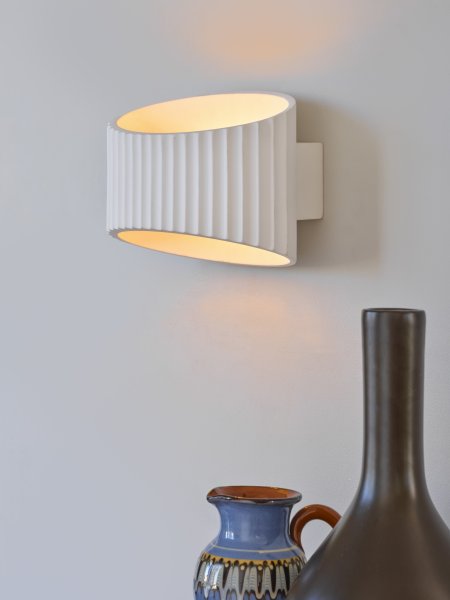 Plaster Band 25cm Blanco lámpara de pared De Osram - Plaster Band &auml;r en modern v&auml;gglampa gjord av gips.