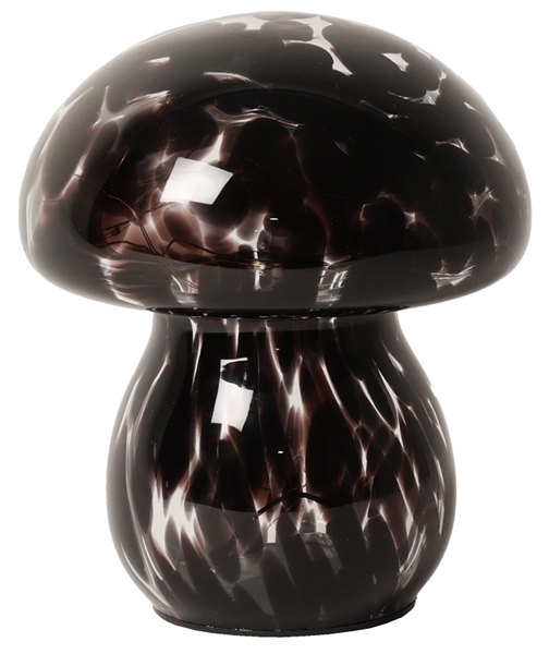 Mushy 16cm Negro portátil De Eja - Esta lámpara de mesa compacta y elegante en forma de hongo añade encanto y personalidad a cualquier habitación.