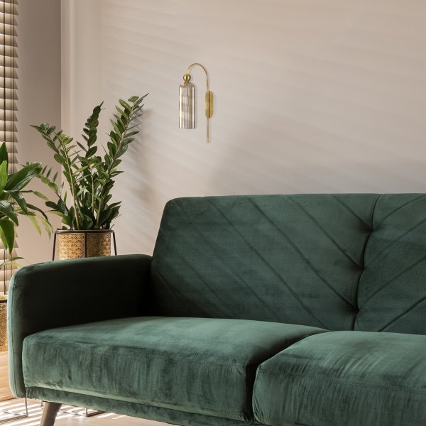 Antic 55cm Oro lámpara de pared De Maytoni - Con su sofisticada forma arqueada y su combinación de colores única, es la elección perfecta para cualquiera que quiera darle a su hogar un toque atemporal y elegante.