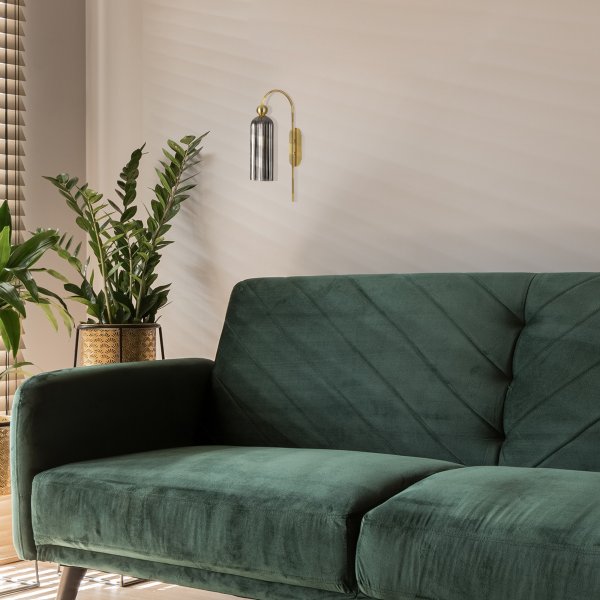 Antic 54cm Fumar lámpara de pared De Maytoni - Con su sofisticada forma arqueada y su combinación de colores única, es la elección perfecta para cualquiera que quiera darle a su hogar un toque atemporal y elegante.